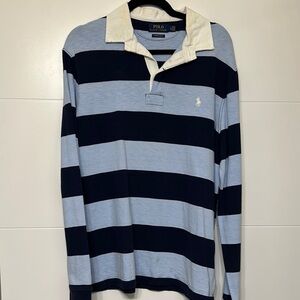 Polo by Ralph Lauren Men's Blue Striped Shirt
